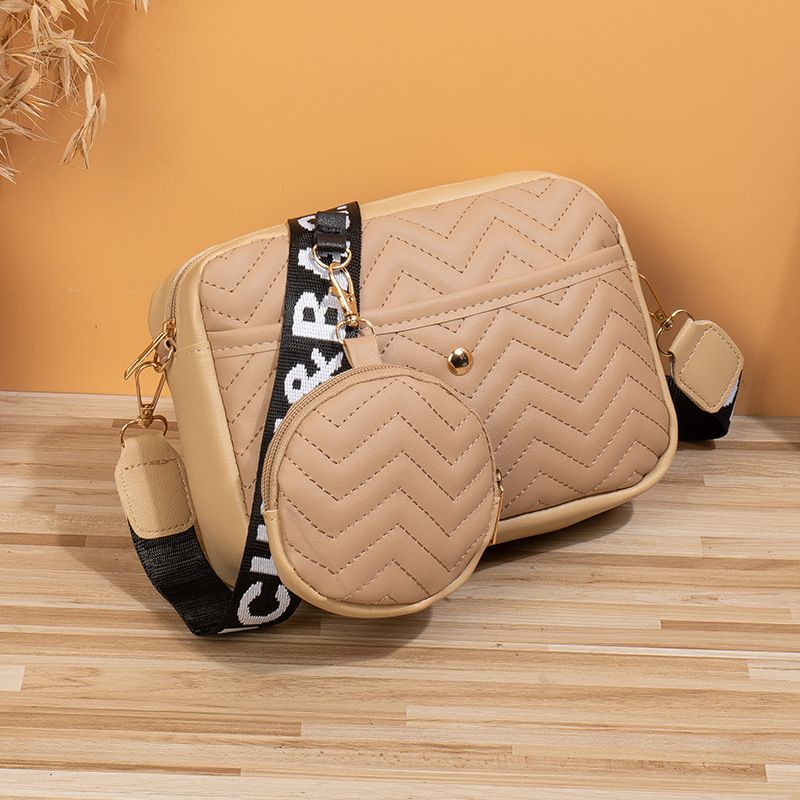 Borsa per fotocamera con tracolla stampata da donna - Graziosa borsa a tracolla quadrata per donna_voghion.com