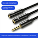 Audio Cable 1 To 2 One-to-Two Phone Headphone Microphone Adapter 2-in-1 Splitter Converter_voghion.com