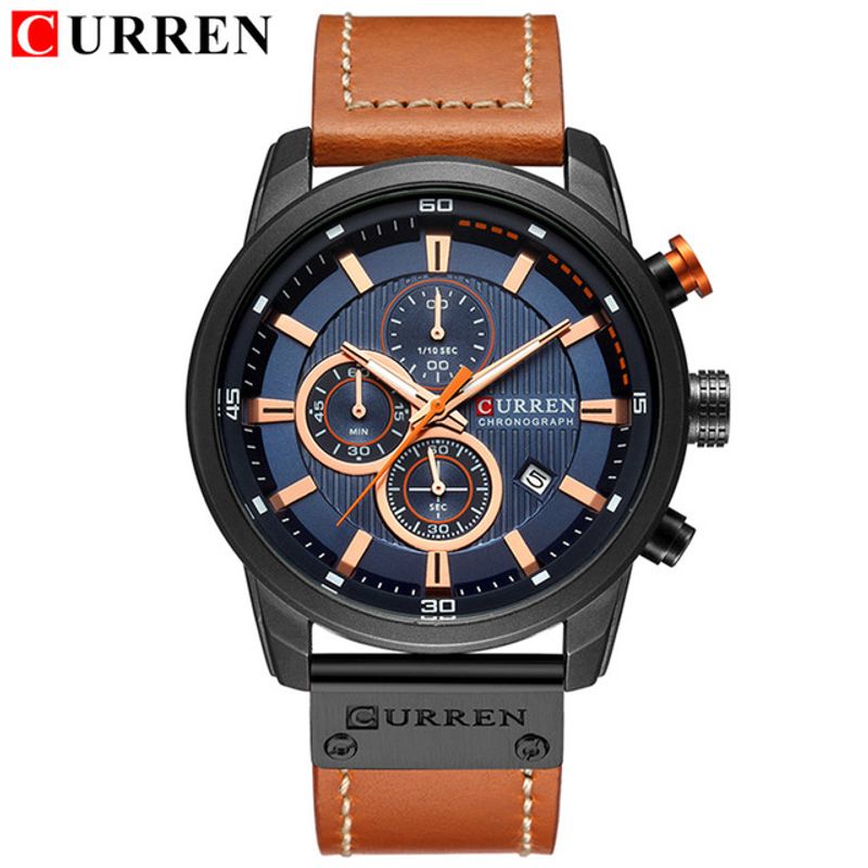 CURREN Markenauer fir Männer Chronograph Armbanduhr Casual Lieder Moud Militär Sport Hären Gentleman Quartz Auer 829_voghion.com