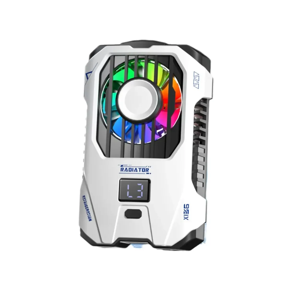 Ventola di raffreddamento magnetica per telefono cellulare, radiatore semiconduttore sigillato con ghiaccio, regolabile a due velocità, per iPhone, Samsung, Xiaomi_voghion.com