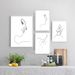 Black And White Decorative Simple Line Drawing Figure Canvas Home Living Room Sofa Background Abstract Hanging Painting_voghion.com