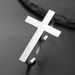 Vintage Big Cross Open Ring Two Finger Cross Ring For Men Trendy Gothic Silver Color Finger Christian Rings_voghion.com
