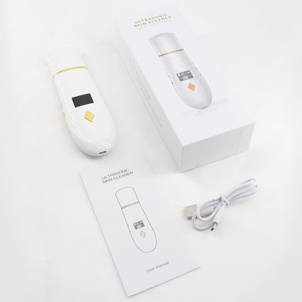 Épurateur de peau facial à ultrasons avec nettoyeur de pores chauffant DTS_voghion.com