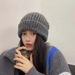 Knitted Hat For Women, Autumn And Winter Korean Style, Versatile, Warm, Double Pom Pom, Plush, Large Head Circumference,_voghion.com