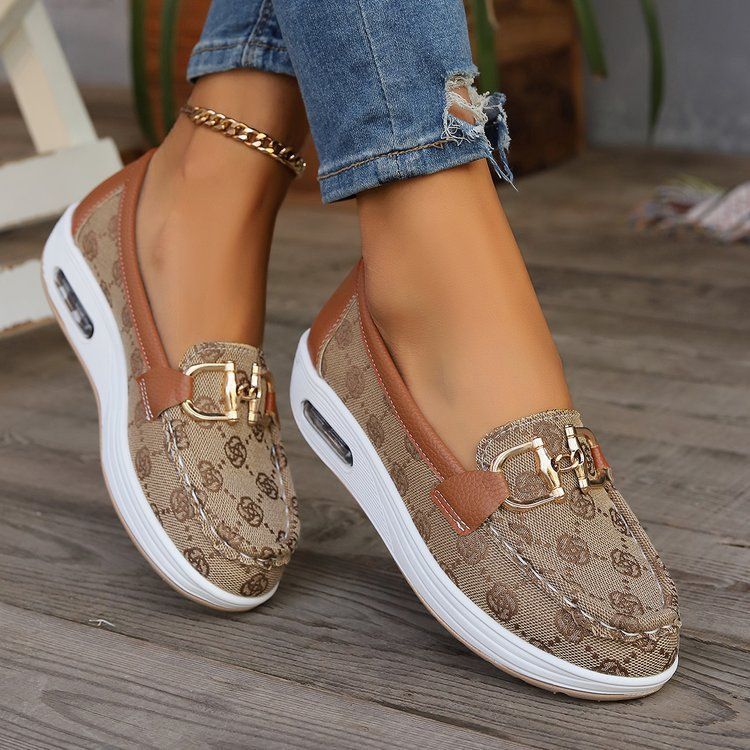 Große Größe Einzelne Schuhe frauen Neue Metall Schnalle EINE Slip-on frauen Schuhe_voghion.com