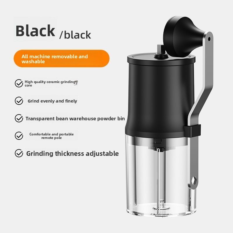 New Ceramic Grinding Core Household Coffee Hand-Crank Bean Grinder Adjustable Coarseness_voghion.com