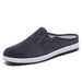 Casual, Comfortable Soft-soled Canvas Shoes With A Heel-less Half-toe. New Products_voghion.com