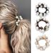 Elegante fascia per capelli con strass e perle, elastico per capelli, copricapo con coda di cavallo, semplice copricapo con elastico, accessori per capelli_voghion.com