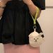 In Stock INS Style Pet Poop Cute Rabbit Cotton Cloth Dog Walking Key Bag_voghion.com