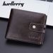 Baellerry New Paragraph Men's Short Wallet Retro Multi-card Buckle Wallet Simple Zipper Coin Purse_voghion.com