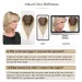 HAIRCUBE Mänskligt hår Toppers Brun Blond Siden Bas Clips för kvinnor tunt hår_voghion.com