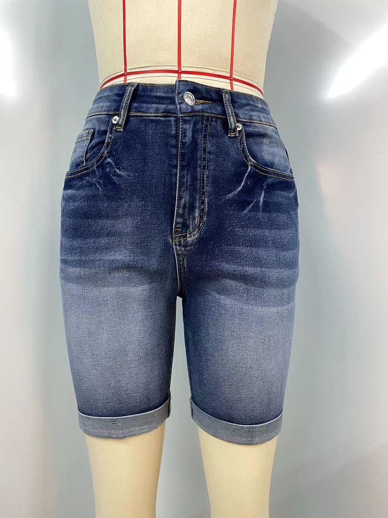 new fashion high-waist fashion versatile denim shorts for women_voghion.com