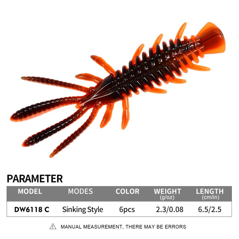 Lure Floating Shrimp Sinking Ned Rig Worm Dragonfly Larva Soft Bait For Topmouth Culter And Mandarin Fish_voghion.com