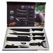 Set regalo antiaderente con motivo a onde e strisce, 6 pezzi, coltello 238A_voghion.com