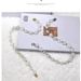 Curtain Tiebacks New Simple No-Drill Shell Rose Shape Pearl Chain Magnetic Luxury_voghion.com