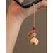Bodhi Charcoal Burnt Paw Lucky Cat Phone Chain Exquisite Lanyard Pendant Cute Keychain Bag Accessory_voghion.com
