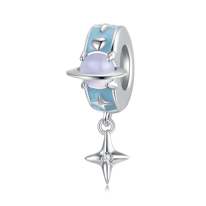 Planet Stopper Perlen Charm Sterling Silber Charm_voghion.com