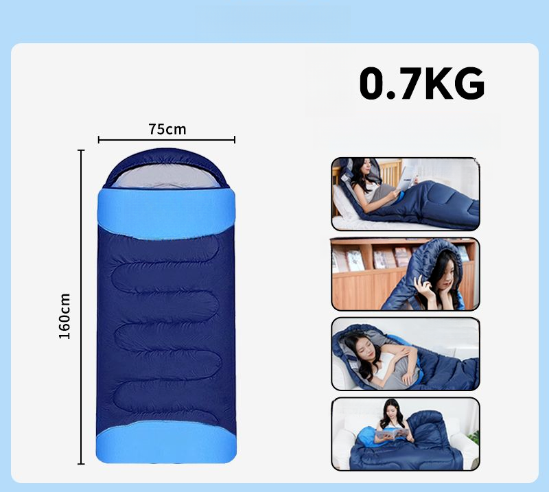 Explorer Sleeping Bag Adults, Outdoor Thickened Cold-Proof For Men, Autumn Winter Camping, Single And Double Quilt,_voghion.com