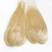 Colore biondo 613 Toppers base seta per donne 12x13cm Toppers base pelle con clip cuoio capelluto naturale_voghion.com