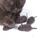 Interactive Toy; And 5.4*1.1in Of Cat Simulated 3; Dog Mouse Random Cat Toys; For Cat Pack Play Color; Cat; Toy_voghion.com