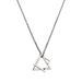Collana con triangolo quadrato geometrico per coppie, ciondolo alla moda in acciaio al titanio per studenti, abbigliamento semplice e personalizzato_voghion.com