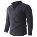 Britischer Herren-Strickpullover – Pullover mit halbem Reißverschluss, lockerer Passform, warm und stylisch – Modetrends_voghion.com