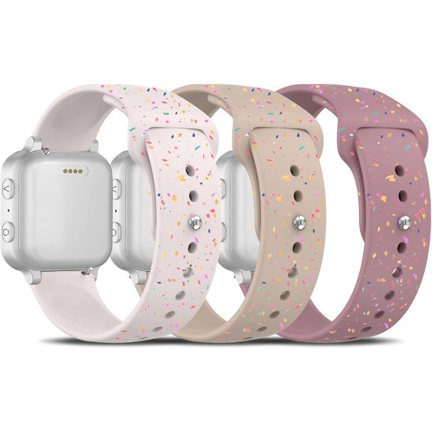 3 Pack Colorful Silicone Bands Compatible With Gizmo Watch 3 2 1 Gabb Watch 3 2 1 SyncUP Cosmo JrTrack Kid Watch 20mm Soft Brea_voghion.com