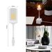 Veilleuse LED USB style vintage avec ampoules à filament décoratives - Intensité variable, économe en énergie, portable pour chambre, crèche, bureau_voghion.com