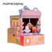 Momohemo Pet Scratching Board 3-in-1 Pink Tulip Claw Machine Style Large Cat House Villa_voghion.com