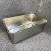 Stainless Steel Flat Bottom Deepened Rectangular Canteen Steaming Rice Tray Vegetable Basin With Lid Square Cat Litter_voghion.com