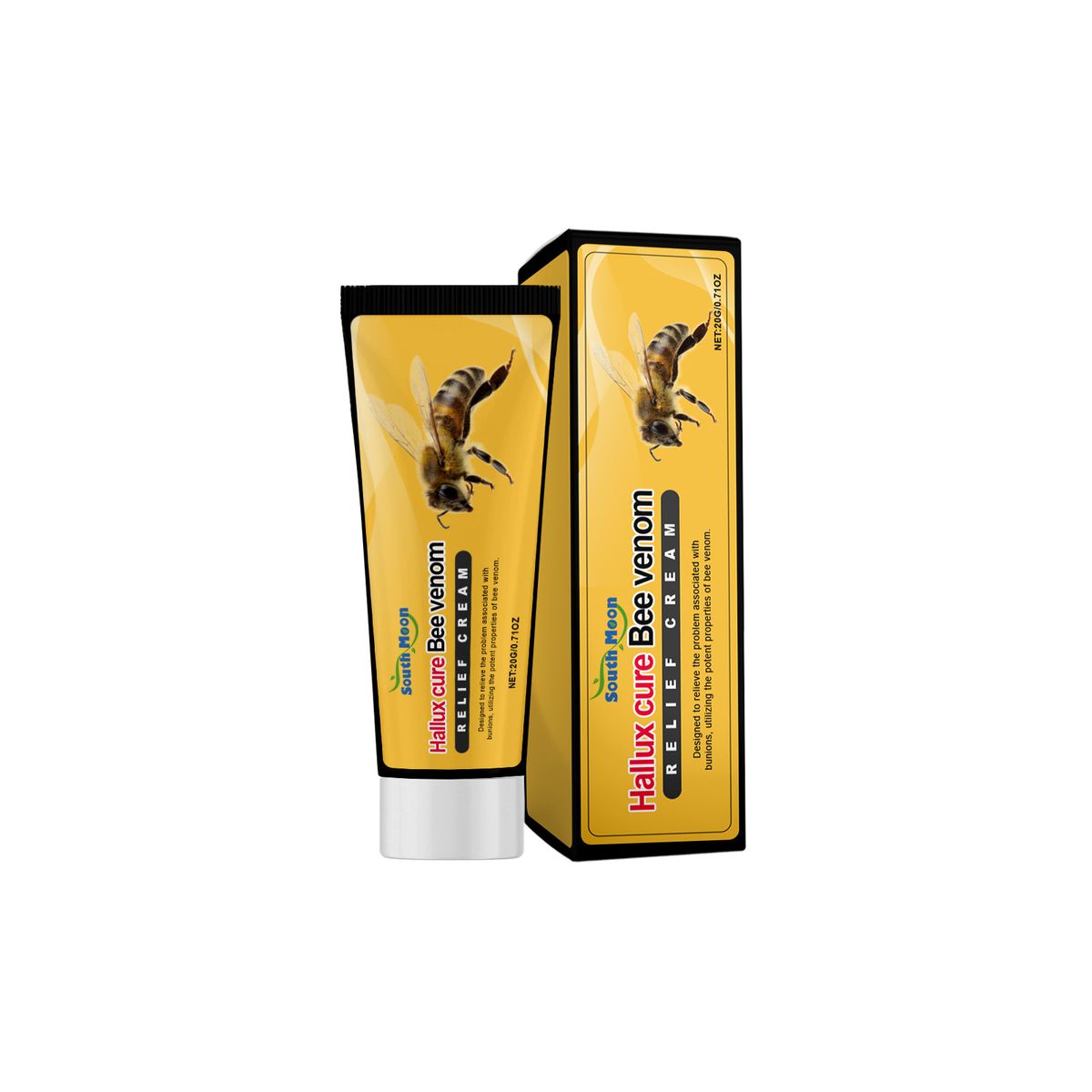 Ayakların Günlük Nemlendirilmesi ve Temizlenmesi İçin South Moon Bee Venom, Yumuşak Bitkisel Ayak Bakım Kremi_voghion.com