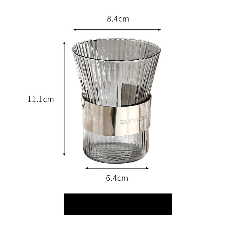 Luxury Mouthwash Set Household High-end Glass Tooth Couple Toothbrush Cup_voghion.com