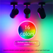 Dance Studio Bar LED Colorful Spotlight Track Light Remote Control Automatic Color Changing 360 Degree Adjustable_voghion.com