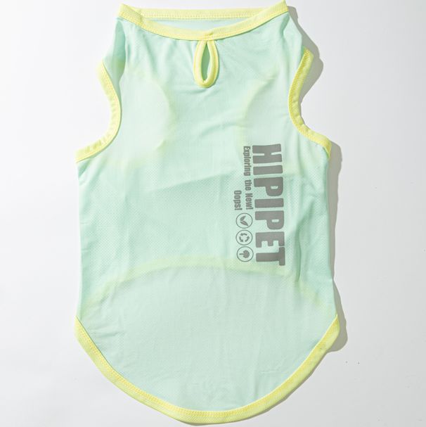 Simple Basic Large Golden Labrador Retriever Summer Thin Breathable Tank Top Clothes Pet Dog_voghion.com