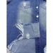 Giacca in denim da donna, taglie forti, comoda e casual, con fori, ampia._voghion.com