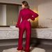 Underwear & Sleepwears style new night series long sleeved trousers comfortable set ladies home clothes TZ3406_voghion.com