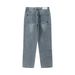 American Street Style Washed Vintage Kleine Straight-Leg Jeans für Männer Hip-Hop Persönlichkeit Tapered Design Loose Casual_voghion.com