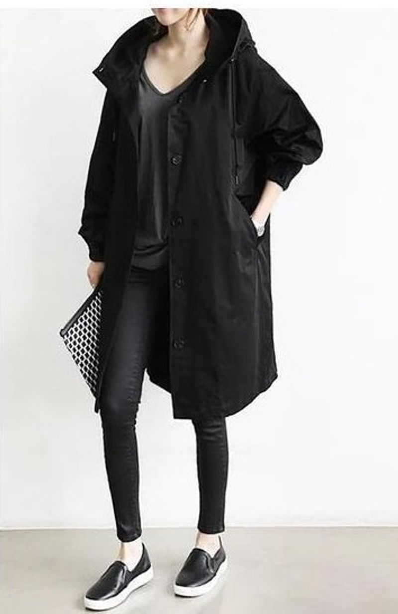 Giacca a vento stile casual autunnale da donna, di media lunghezza, piccola, 2020, nuova ed elegante, vita stretta, 8 colori, 8 taglie, cappotto a maniche lunghe_voghion.com
