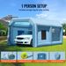VEVOR Inflatable Paint Booth, 21 X 13.5 X 9.8 Ft Inflatable Spray Booth, With 1100W Powerful Blower And Air Filter System, Large Furniture Painting, Portable Car Paint Booth For Medium-Sized Vehicles_voghion.com