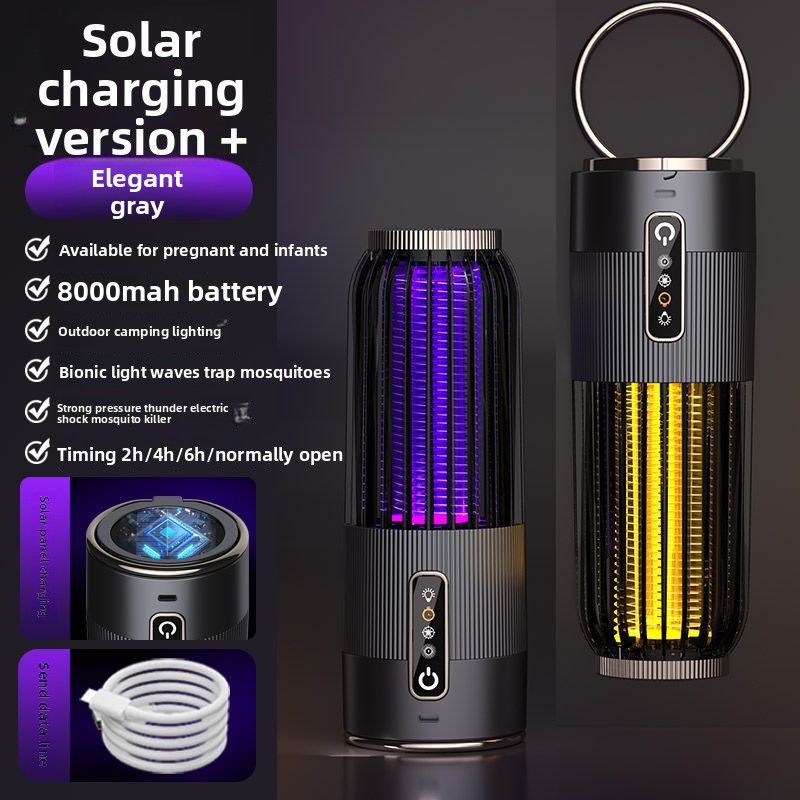 [Mijia Compatible] Powerful Killer Lamp Electric Shock Solar Charging Suitable For Pregnant Women And Infants Dormitory_voghion.com