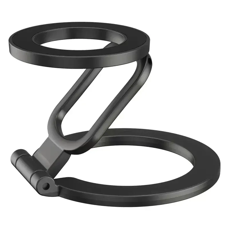 2025 Dual-Mode Phone Grip Double-Sided Magnetic Ring Stand + Kickstand For Mag Safe IPhone 14 15 16 Pro Max Gym Or Car_voghion.com