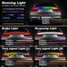 51 Inch Coloured Drift Tail Light Universal LED Car Carbon Fibre Car Trunk Roof Wing Light Strip With Turn Signal 12v_voghion.com
