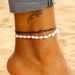 Summer Accessories Bohemian Style Shell Versatile Double Layer Wax Cord Beach Anklet For Men And Women_voghion.com