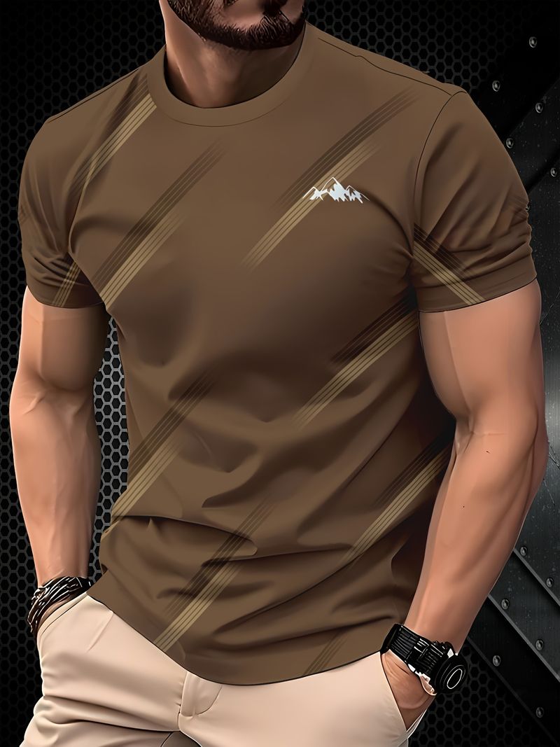 Vêtements pour hommes, nouveau t-shirt d'été à manches courtes en soie glacée pour hommes, polyvalent, tendance, beau, à carreaux, demi-manches, respirant, à manches courtes pour hommes_voghion.com