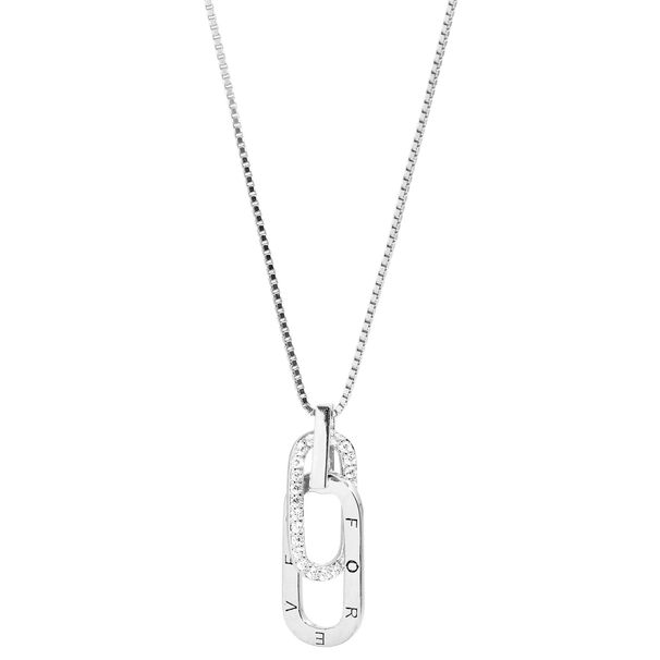 Collana con lettere intrecciate placcata in argento S925, design di nicchia, catena per clavicola femminile, temperamento avanzato_voghion.com