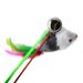 Fishing Rod Style Colorful Teaser Stick Elastic Rope Small Mouse Cat Toy Single OPP Bag_voghion.com