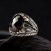 Totem Pattern Zircon Ring For Men Punk Dark Gothic Cool Style Fashion Jewelry_voghion.com