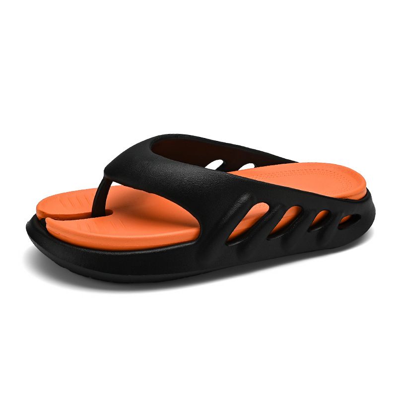 Men's trendy summer outdoor sports, flops for indoor trampling sensation, soft soled men's toe flip sandals_voghion.com