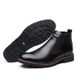 European Warm Series New Fashion Large Size Leather Slip-On Martin High Top Men's British Work Boots_voghion.com