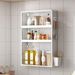 Kitchen Multifunctional Rack Wall-Mounted Adjustable Perforated Wall Spice Jar Storage Cabinet_voghion.com